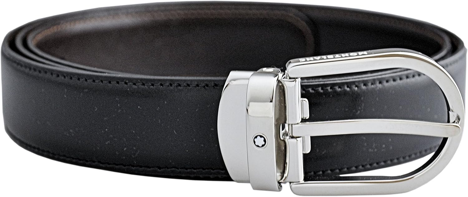 montblanc 万宝龙男女通用成人经典皮带